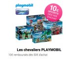 Shopmium: 10€ remboursés des 50€ d'achat sur Playmobil Chevaliers ou Super 4