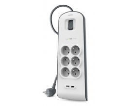 Amazon: Multiprise Parasurtenseur / parafoudre 6 prises + 2 USB Belkin BSV604ca2M à 19,94€