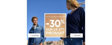 Bonobo Jeans: 30% de remise immédiate sur le 2ème produit acheté