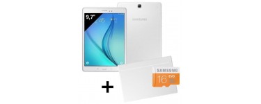 Cdiscount: Tablette Samsung Galaxy Tab A 9.7" 16Go WiFi + Book Cover + MicroSD 16Go 239,99€