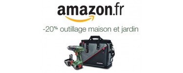 Amazon: 20% de réduction sur une sélection d'articles outillage et jardin