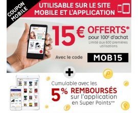 Rakuten: 15€ de réduction dès 100€ d'achat via les applications ou le site mobile