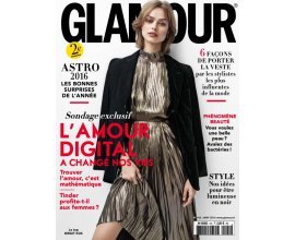 Kiosque FAE: Abonnement 2 ans (24 numéros) au magazine Glamour à 9€ au lieu de 43,20€