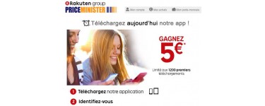 Rakuten: 5€ offerts aux 600 premières personnes téléchargeant l'application