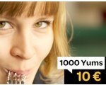 LaFourchette: Programme de fidélité : 10€ offerts en bon d'achat tous les 1000 Yums cumulés