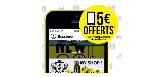 BZB: 5€ offerts en téléchargeant l'application mobile iOS ou Android
