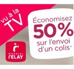 Mondial Relay: 50% de réduction sur l'envoi d'un colis