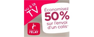 Mondial Relay: 50% de réduction sur l'envoi d'un colis