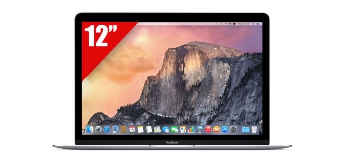 TopAchat: Apple MacBook Argent 512 Go, 12" Retina à 1299€