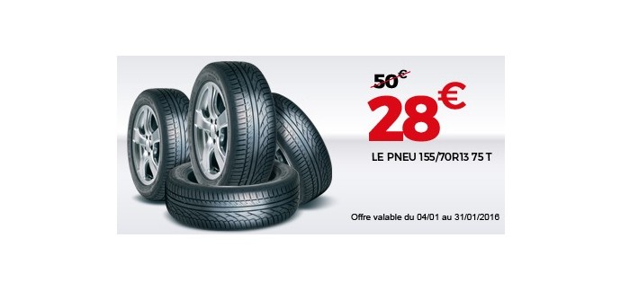 Feu Vert: Profitez d'une promotion sur les pneus Michelin à 28,00€ au lieu de 50,00€