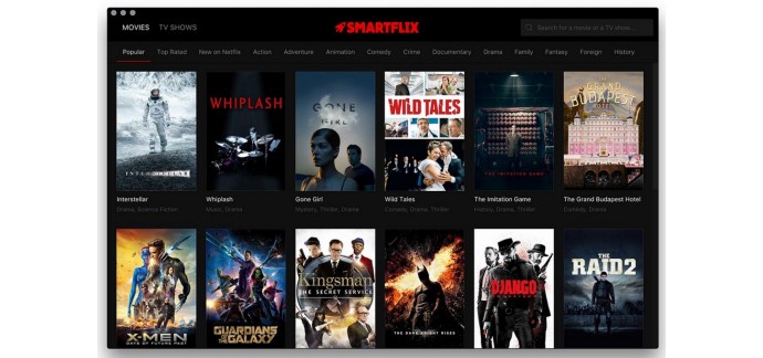 Netflix: Profitez du catalogue mondial de Netflix grâce à l'application Smartflix
