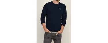 Abercrombie & Fitch: Sweat contrasté emblématique bleu marine à 38,40€