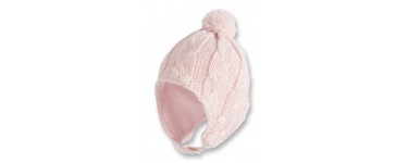 Okaïdi: Bonnet péruvien tricot doublé rose pâle à 5,39€ au lieu de 8,99€