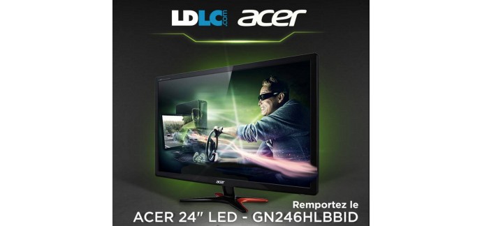LDLC: Tentez de gagner 1 écran LED Acer (valeur 280 euros)