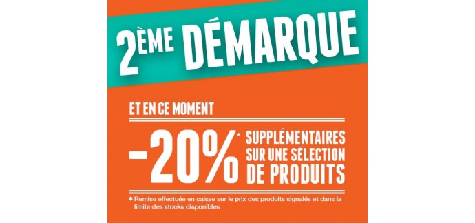 Courir: 2ème démarque : - 20% supplémentaires sur une sélection de produits