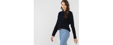 Pimkie: Pull torsadé marine à 21,59€ au lieu de 35,99€