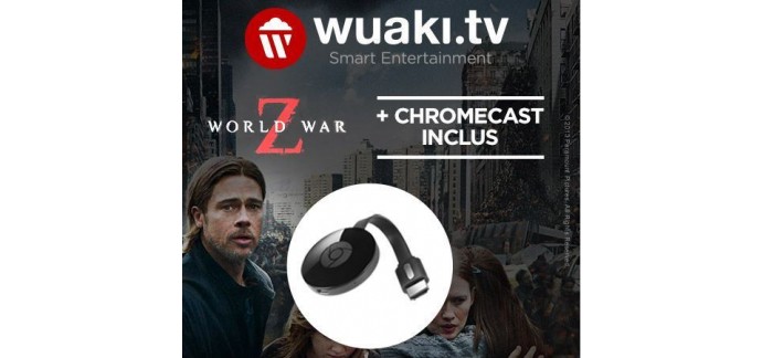 Rakuten: Clé HDMI Chromecast 2 + le film World War Z pour 24.99€