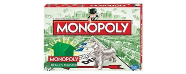 Fnac: Jeu de société Monopoly Règles maison à 15€
