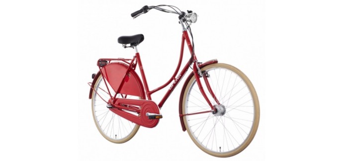 Bikester: Vélo Hollandais Rouge Ortler Van Dyck à 329,99€