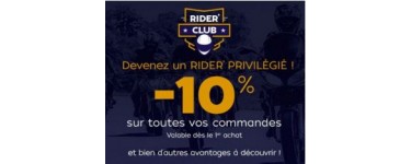 Motoblouz: [Adhérent Rider Club] 10% de réduction supplémentaire sur votre commande