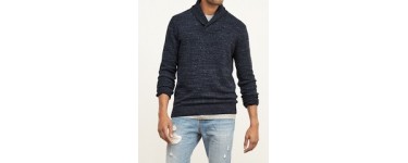 Abercrombie & Fitch: Pull texturé à col châle à 52,80€ au lieu de 88€ 