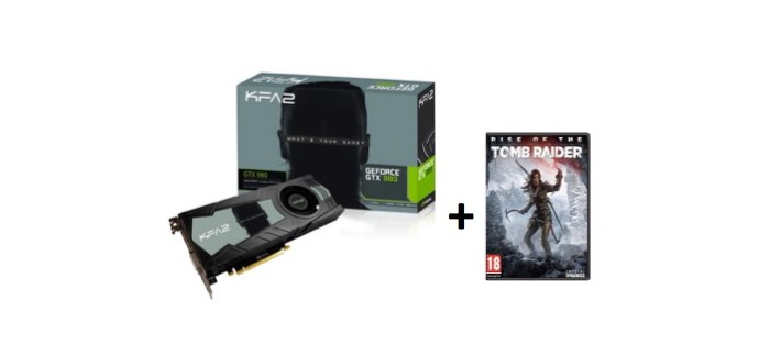 Rue du Commerce: GeForce GTX980 4Go DDR5 256 bit + le jeu Rise of The Tomb Raider à 399,99€