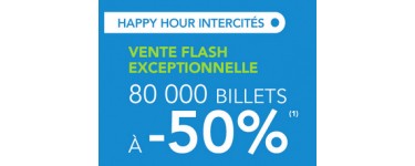SNCF Connect: -50% sur les billets Intercités pour le WE du 30/31 janvier 2016