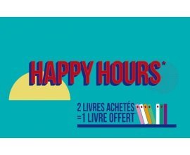 Fnac: Opération Happy Hours : 2 livres achetés dans une sélection = 1 livre offert