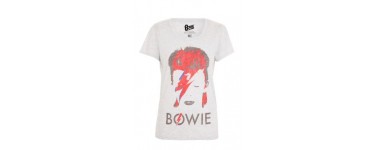 Undiz: T-shirt gris Rebeliz à l'effigie de David Bowie à 7,48€ au lieu de 14,95€