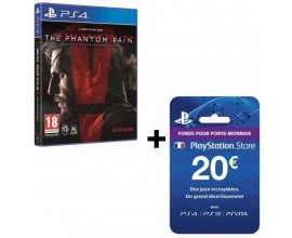 Cdiscount: Jeu Metal Gear Solid V sur PS4 + Carte Playstation Store de 20€ à 39,99€