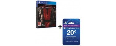 Cdiscount: Jeu Metal Gear Solid V sur PS4 + Carte Playstation Store de 20€ à 39,99€