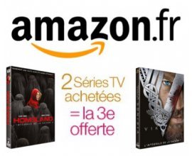 Amazon: 2 Séries TV en DVD ou Blu-Ray achetées = la 3e offerte