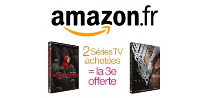 Amazon: 2 Séries TV en DVD ou Blu-Ray achetées = la 3e offerte