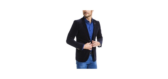 Brice: Veste en velours bleu marine à 29,99€ au lieu de 99,95€