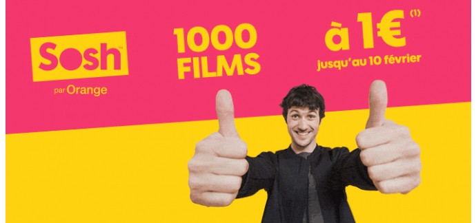Orange: 1000 films en VOD à 1€ au lieu de 2,99€ habituellement