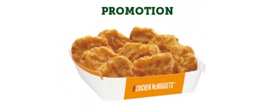 McDonald's: 9 Chicken nuggets offerts pour 1 menu Maxi Best Of!