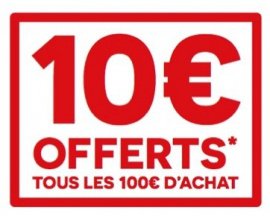 Darty: 10€ offerts en carte cadeau tous les 100€ d'achat sur une sélection de rayons