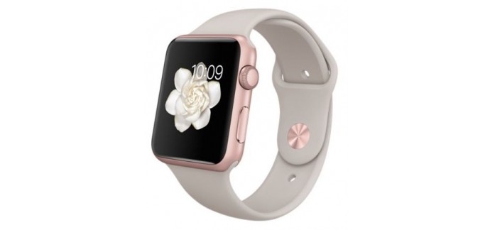 eBay: Montre connectée Apple Watch Sport boîtier en aluminium couleur Or Rose à 380€