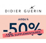 Didier Guérin: -15% supplémentaires sur les bijoux soldés