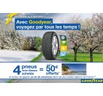 Norauto: Jusqu'à 50€ remboursés pour l'achats de 4 pneus Goodyear Vector 4Seasons