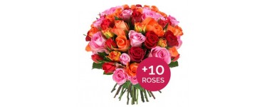 Aquarelle: Spécial Saint Valentin : profitez de 40 roses au prix de 30