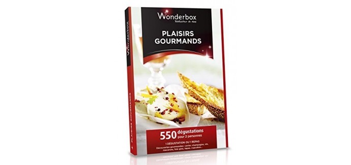 Amazon: Coffret cadeau Wonderbox Plaisirs Gourmands à 22,43€ au lieu de 29,90€