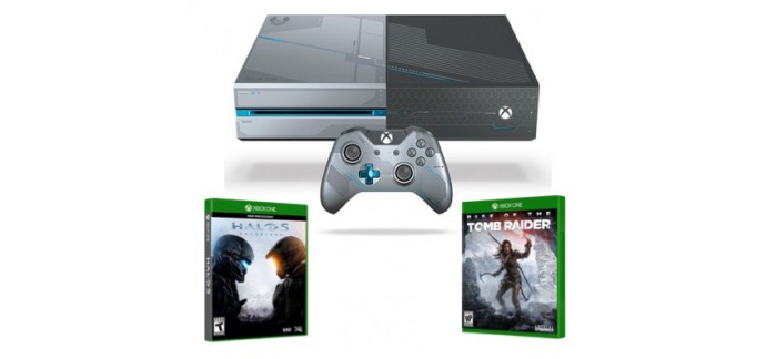 Micromania: Pack Xbox One 1 To + Halo 5 Guardians + Rise of the Tomb Raider pour 399,99€