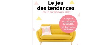 Maisons du Monde: 1 canapé ICEBERG et 500€ de cartes cadeaux à gagner