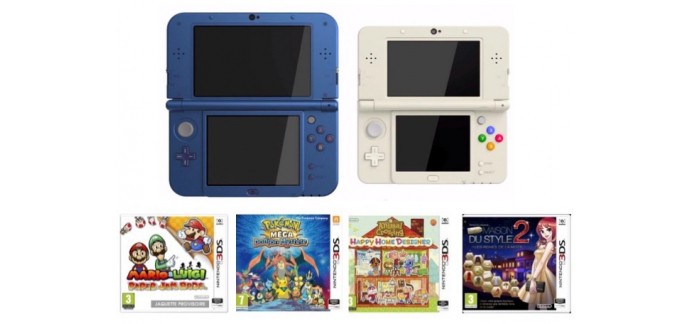 Micromania: Pour l'achat d'une Nintendo NEW 3DS profitez de 20€ de réduction sur un jeu