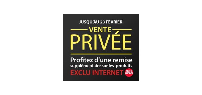 Conforama: Vente privée sur tous les produits Exclu Internet