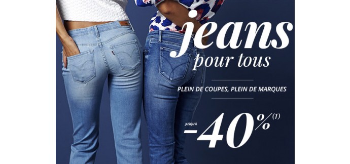 3 Suisses: Trouvez votre jean avec jusqu'à 40% de réduction