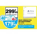 Auchan: Console PS4 reconditionnée à 179,99€ (dont 120€ sur votre carte Waaoh!)
