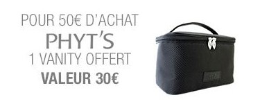 Monde Bio: Un vanity offert dès 50€ d'achats en produit PHYT'S