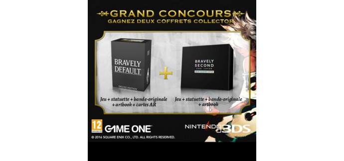 GAME ONE: 1 coffret collector Bravely Default/Second Nintendo 3DS